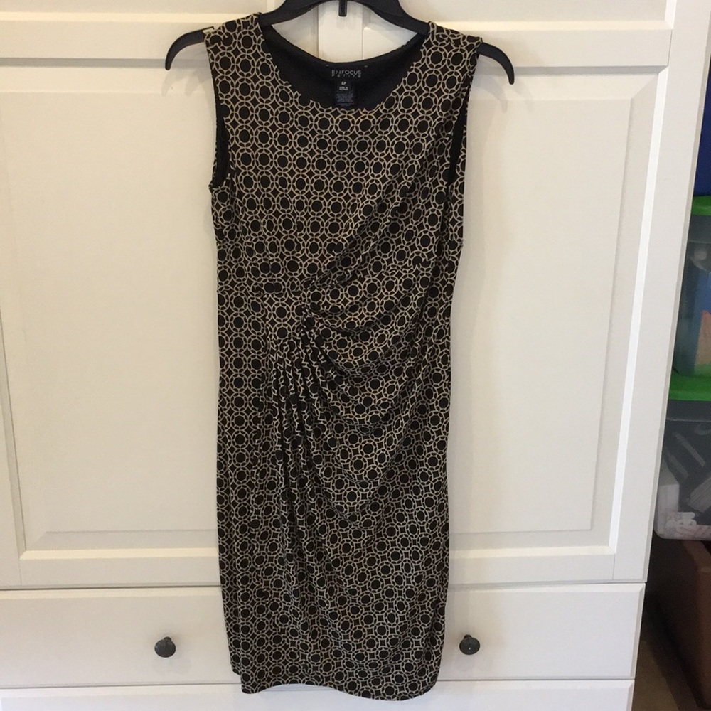 Black and cream dress